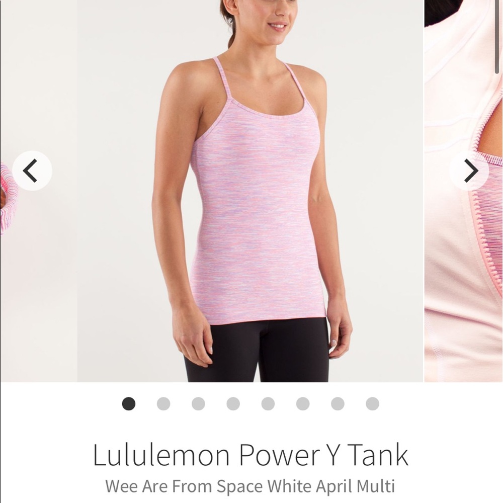 Lululemon Power Y Tank We Are From Space Neon Pink 4